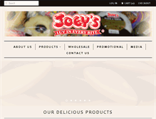 Tablet Screenshot of joeysfinefoods.com